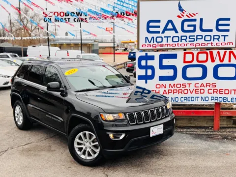 Another view of 2021 JEEP GRAND CHEROKEE LAREDO for sale in Hobart, IN at Eagle Motorsport Used Car Dealer Bad Credit Auto Finance Northwest Indiana