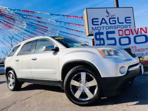 More photos of 2012 GMC ACADIA SLT-1 at Eagle Motorsport Used Car Dealer Bad Credit Auto Finance Northwest Indiana, IN