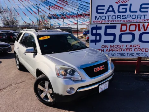 Another view of 2012 GMC ACADIA SLT-1 for sale in Hobart, IN at Eagle Motorsport Used Car Dealer Bad Credit Auto Finance Northwest Indiana