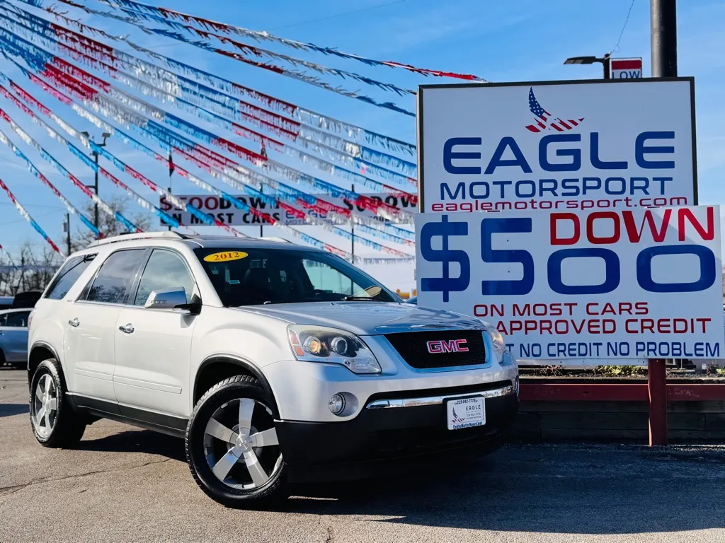Silver 2012 GMC ACADIA SLT-1 for sale in Hobart, IN