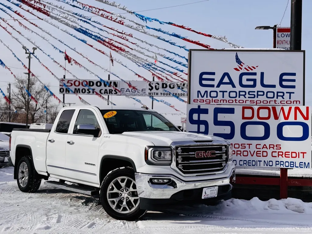 White 2018 GMC SIERRA 1500 SLT for sale in Hobart, IN