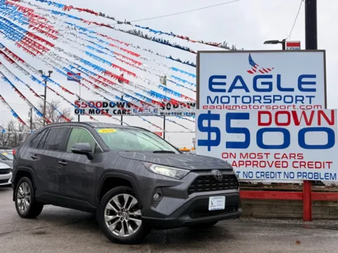 Gray 2020 TOYOTA RAV4 XLE PREMIUM for sale in Hobart, IN