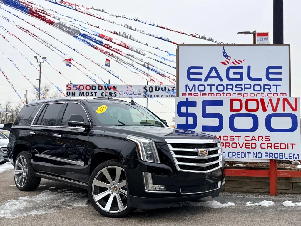 Black 2016 CADILLAC ESCALADE PREMIUM for sale in Hobart, IN