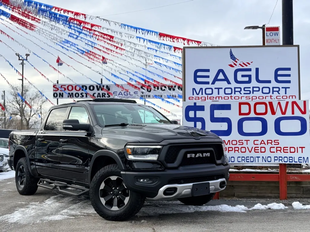 Black 2019 RAM 1500 REBEL for sale in Hobart, IN