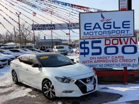 Photos of 2017 NISSAN MAXIMA 3.5S for sale in Hobart, IN at Eagle Motorsport Used Car Dealer Bad Credit Auto Finance Northwest Indiana
