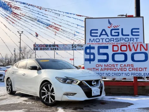 White 2017 NISSAN MAXIMA 3.5S for sale in Hobart, IN