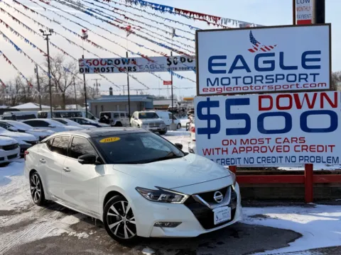 Another view of 2017 NISSAN MAXIMA 3.5S for sale in Hobart, IN at Eagle Motorsport Used Car Dealer Bad Credit Auto Finance Northwest Indiana