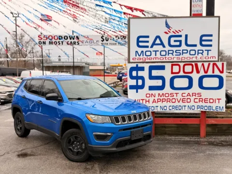 Photos of 2021 JEEP COMPASS SPORT for sale in Hobart, IN at Eagle Motorsport Used Car Dealer Bad Credit Auto Finance Northwest Indiana