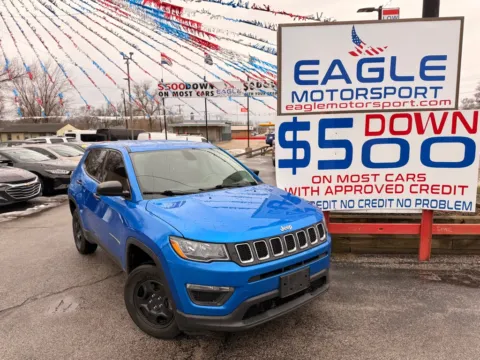 Another view of 2021 JEEP COMPASS SPORT for sale in Hobart, IN at Eagle Motorsport Used Car Dealer Bad Credit Auto Finance Northwest Indiana