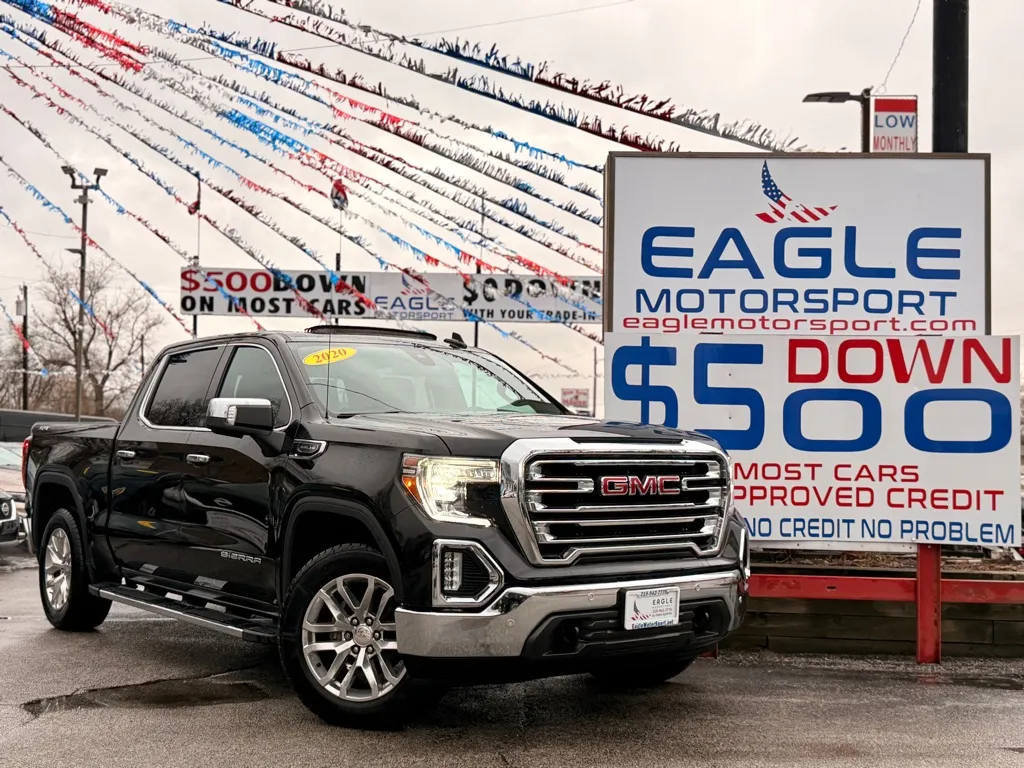 Black 2020 GMC SIERRA 1500 SLT for sale in Hobart, IN