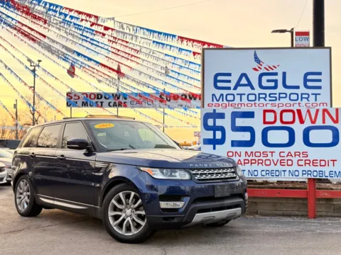 Photos of 2015 LAND ROVER RANGE ROVER SPO for sale in Hobart, IN at Eagle Motorsport Used Car Dealer Bad Credit Auto Finance Northwest Indiana