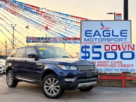 Blue 2015 LAND ROVER RANGE ROVER SPO for sale in Hobart, IN