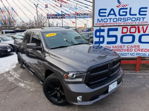 Another view of 2018 RAM 1500 SPORT for sale in Hobart, IN at Eagle Motorsport Used Car Dealer Bad Credit Auto Finance Northwest Indiana