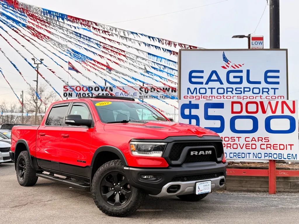 Red 2019 RAM 1500 REBEL for sale in Hobart, IN