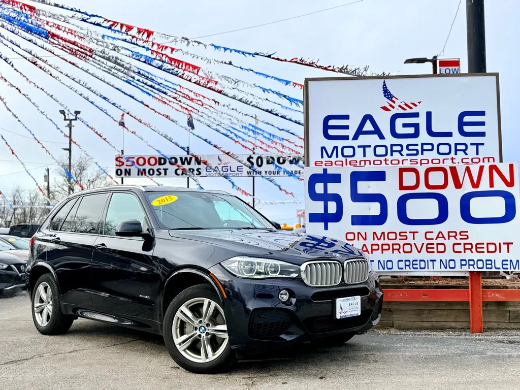 Blue 2015 BMW X5 XDRIVE50I for sale in Hobart, IN