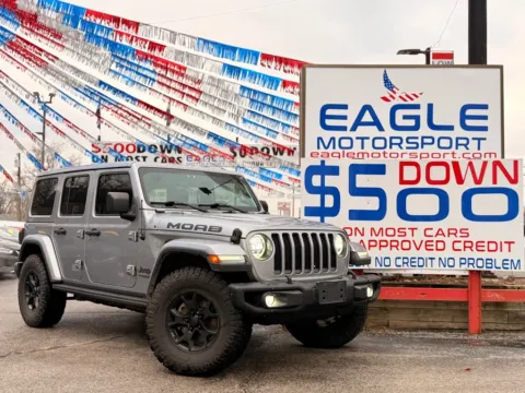 Silver 2019 JEEP WRANGLER UNLIMI MOAB for sale in Hobart, IN