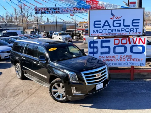 Photos of 2017 CADILLAC ESCALADE ESV PREMIUM LUXURY for sale in Hobart, IN at Eagle Motorsport Used Car Dealer Bad Credit Auto Finance Northwest Indiana
