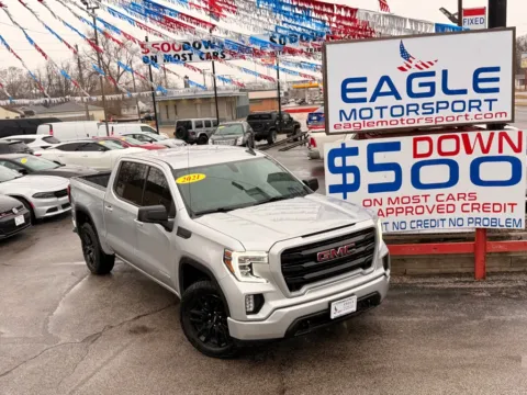 Photos of 2021 GMC SIERRA 1500 ELEVATION for sale in Hobart, IN at Eagle Motorsport Used Car Dealer Bad Credit Auto Finance Northwest Indiana