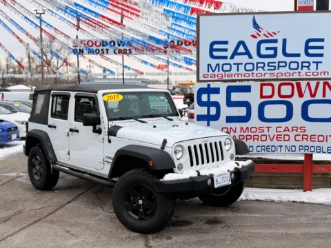 Photos of 2015 JEEP WRANGLER UNLIMI SPORT for sale in Hobart, IN at Eagle Motorsport Used Car Dealer Bad Credit Auto Finance Northwest Indiana