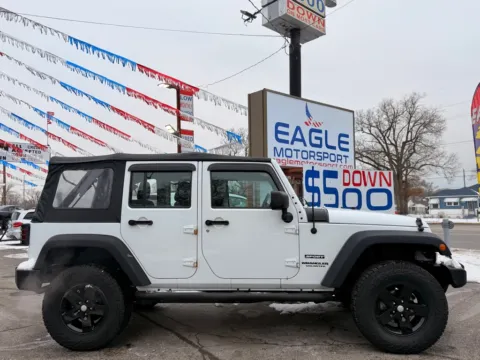 More photos of 2015 JEEP WRANGLER UNLIMI SPORT at Eagle Motorsport Used Car Dealer Bad Credit Auto Finance Northwest Indiana, IN