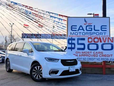 Photos of 2022 CHRYSLER PACIFICA HYBRID TOURING L for sale in Hobart, IN at Eagle Motorsport Used Car Dealer Bad Credit Auto Finance Northwest Indiana