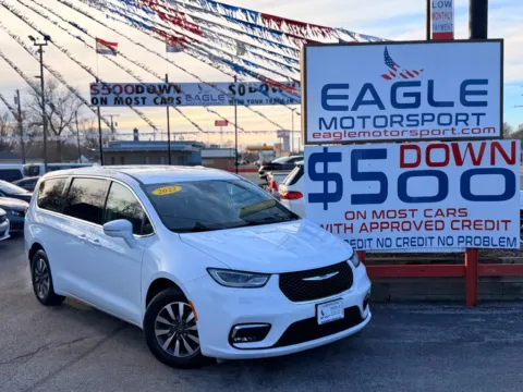 Another view of 2022 CHRYSLER PACIFICA HYBRID TOURING L for sale in Hobart, IN at Eagle Motorsport Used Car Dealer Bad Credit Auto Finance Northwest Indiana