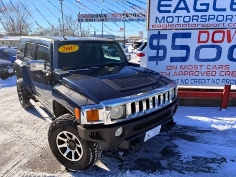 Another view of 2007 HUMMER H3 for sale in Hobart, IN at Eagle Motorsport Used Car Dealer Bad Credit Auto Finance Northwest Indiana