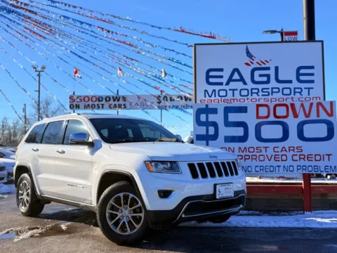 White 2015 JEEP GRAND CHEROKEE LIMITED for sale in Hobart, IN