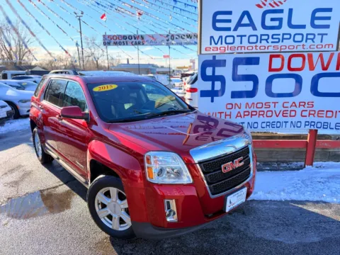 Another view of 2015 GMC TERRAIN SLT for sale in Hobart, IN at Eagle Motorsport Used Car Dealer Bad Credit Auto Finance Northwest Indiana