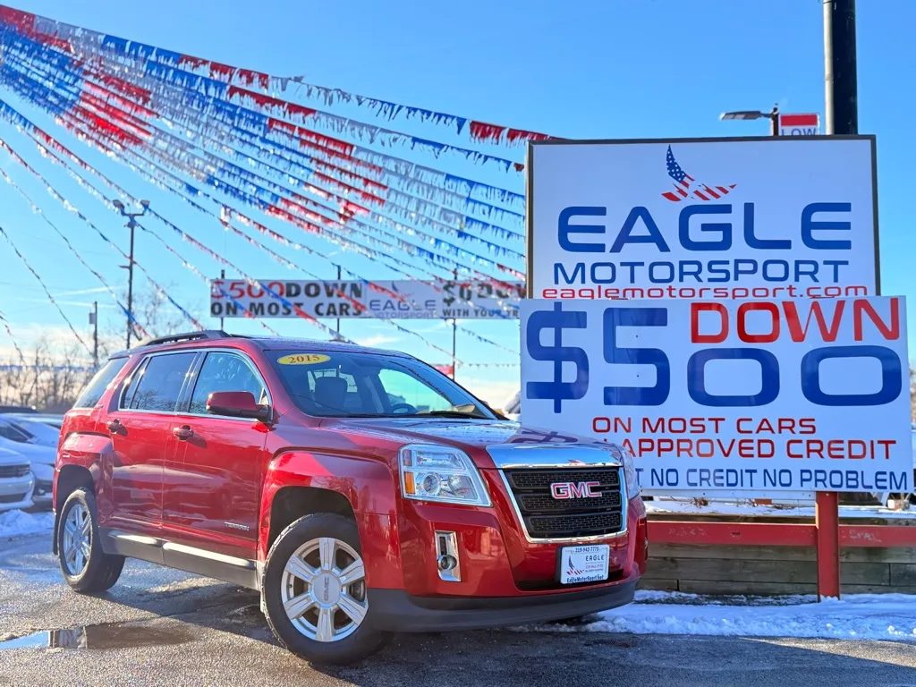 Red 2015 GMC TERRAIN SLT for sale in Hobart, IN
