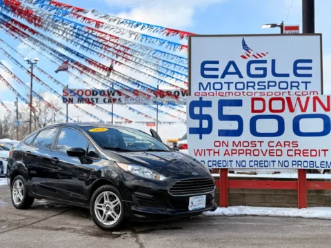 Black 2018 FORD FIESTA SE for sale in Hobart, IN