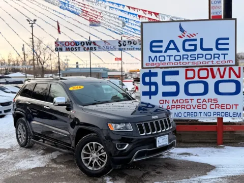 Photos of 2016 JEEP GRAND CHEROKEE LIMITED for sale in Hobart, IN at Eagle Motorsport Used Car Dealer Bad Credit Auto Finance Northwest Indiana