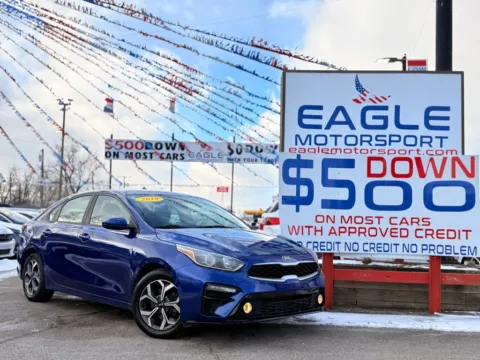 Blue 2019 KIA FORTE FE for sale in Hobart, IN