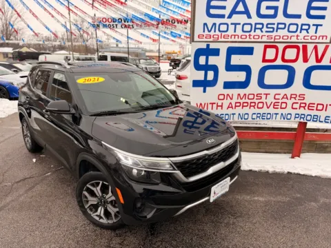 Another view of 2021 KIA SELTOS EX for sale in Hobart, IN at Eagle Motorsport Used Car Dealer Bad Credit Auto Finance Northwest Indiana