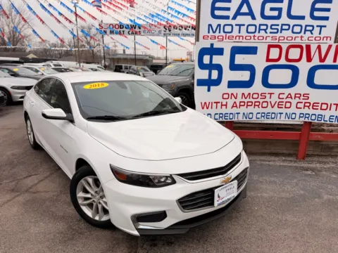 Another view of 2018 CHEVROLET MALIBU LT for sale in Hobart, IN at Eagle Motorsport Used Car Dealer Bad Credit Auto Finance Northwest Indiana