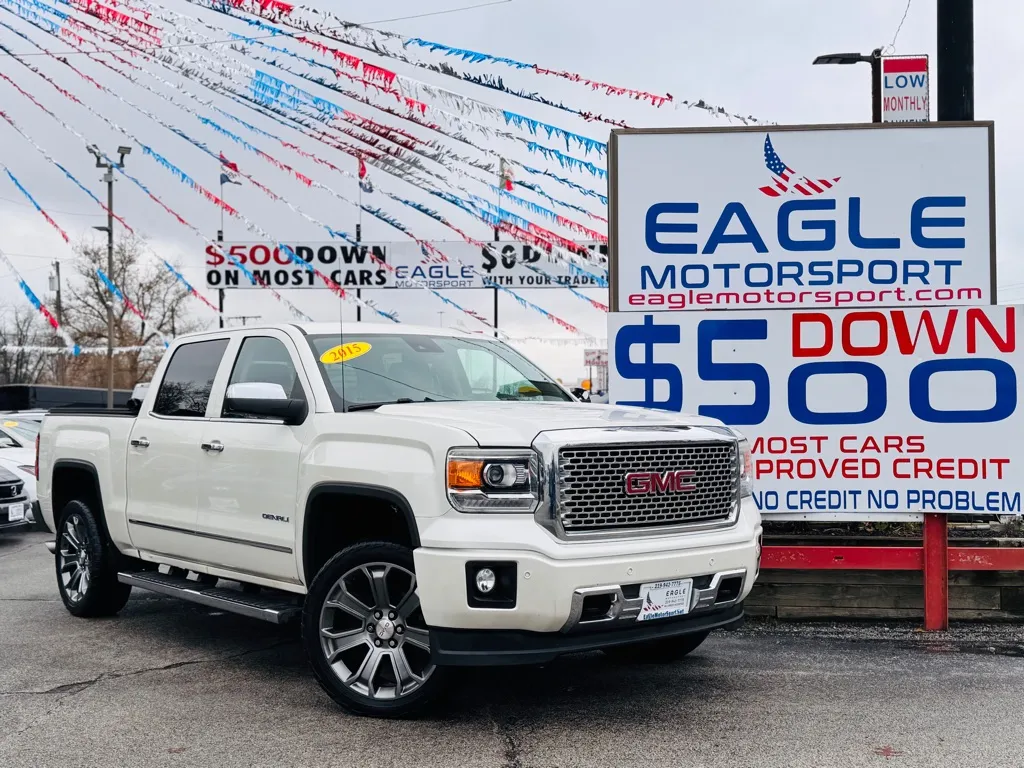 White 2015 GMC SIERRA 1500 DENALI for sale in Hobart, IN