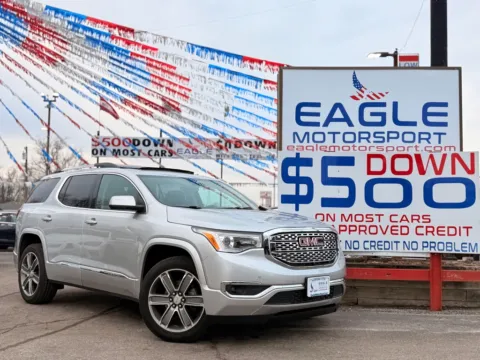 Photos of 2017 GMC ACADIA DENALI for sale in Hobart, IN at Eagle Motorsport Used Car Dealer Bad Credit Auto Finance Northwest Indiana