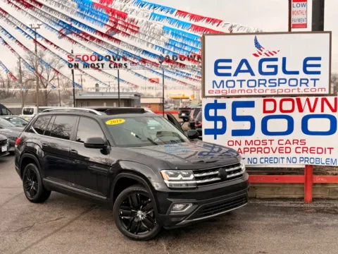 Photos of 2019 VOLKSWAGEN ATLAS SEL for sale in Hobart, IN at Eagle Motorsport Used Car Dealer Bad Credit Auto Finance Northwest Indiana