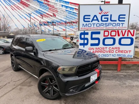 Another view of 2014 DODGE DURANGO SXT for sale in Hobart, IN at Eagle Motorsport Used Car Dealer Bad Credit Auto Finance Northwest Indiana
