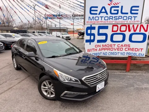 Another view of 2015 HYUNDAI SONATA SE for sale in Hobart, IN at Eagle Motorsport Used Car Dealer Bad Credit Auto Finance Northwest Indiana