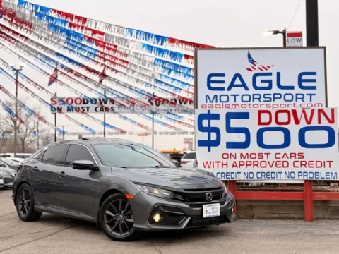 Gray 2021 HONDA CIVIC EX for sale in Hobart, IN