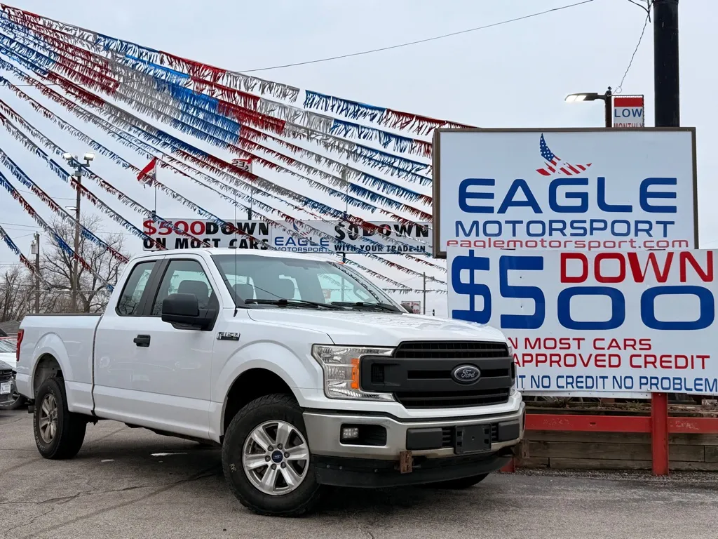 White 2018 FORD F-150 SUPER CAB for sale in Hobart, IN