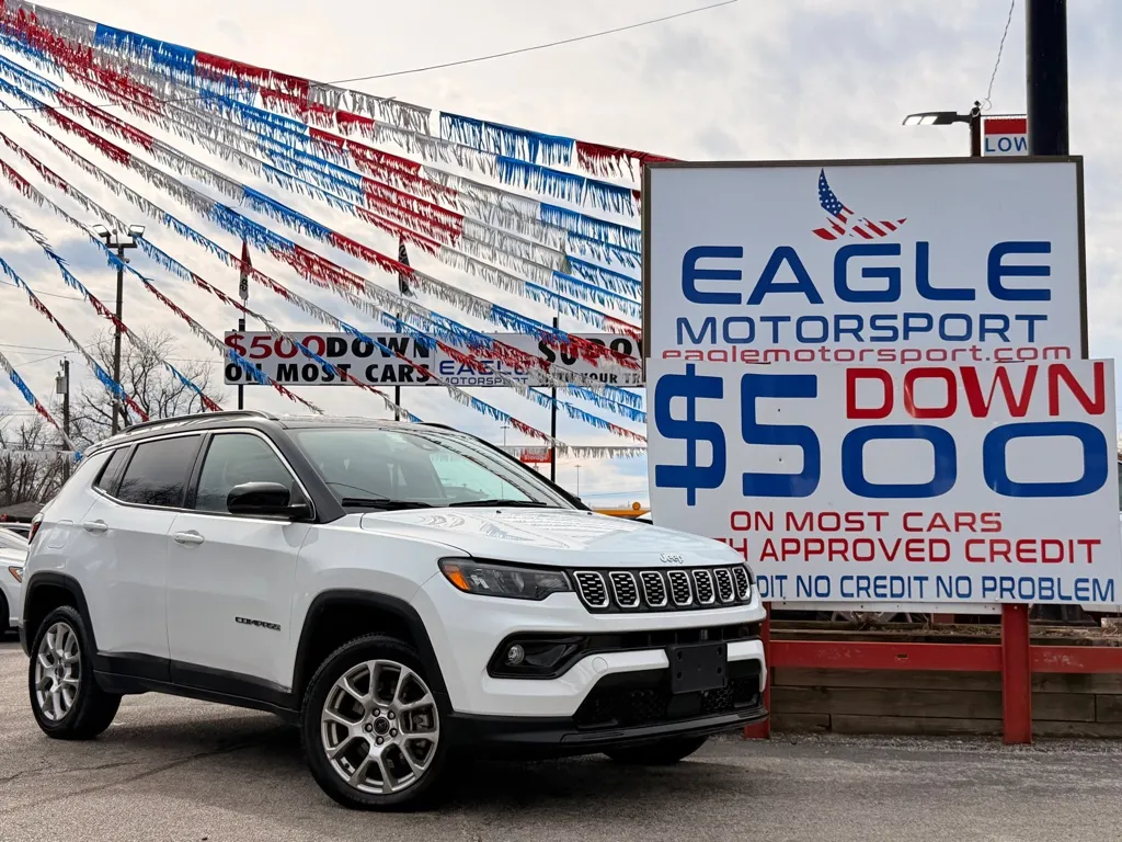 White 2025 JEEP COMPASS LIMITED for sale in Hobart, IN