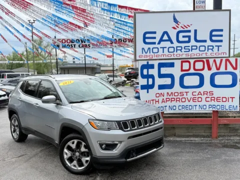 Photos of 2021 JEEP COMPASS LIMITED for sale in Hobart, IN at Eagle Motorsport Used Car Dealer Bad Credit Auto Finance Northwest Indiana