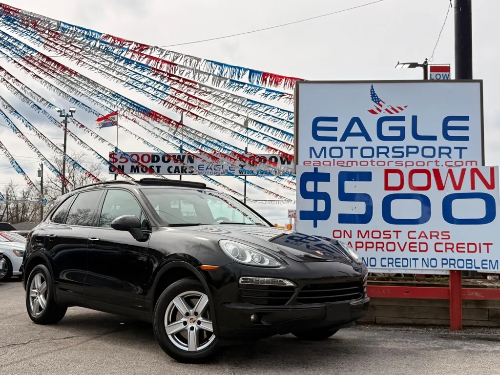 Black 2014 PORSCHE CAYENNE for sale in Hobart, IN