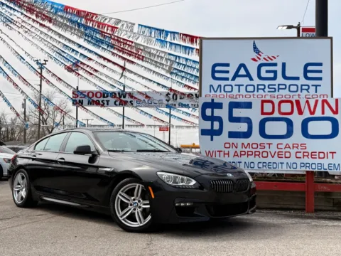 Black 2015 BMW 650 XI GRAN COUPE for sale in Hobart, IN