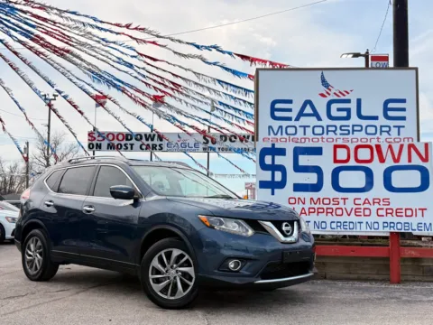 Blue 2015 NISSAN ROGUE S for sale in Hobart, IN