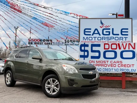 Green 2015 CHEVROLET EQUINOX LT for sale in Hobart, IN