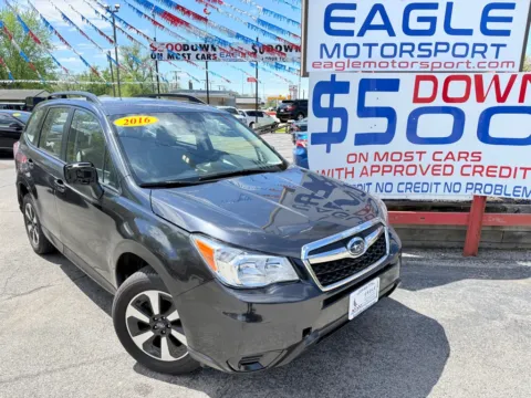 Another view of 2016 SUBARU FORESTER 2.5I for sale in Hobart, IN at Eagle Motorsport Used Car Dealer Bad Credit Auto Finance Northwest Indiana