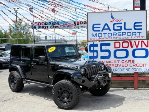 Photos of 2015 JEEP WRANGLER UNLIMI RUBICON for sale in Hobart, IN at Eagle Motorsport Used Car Dealer Bad Credit Auto Finance Northwest Indiana